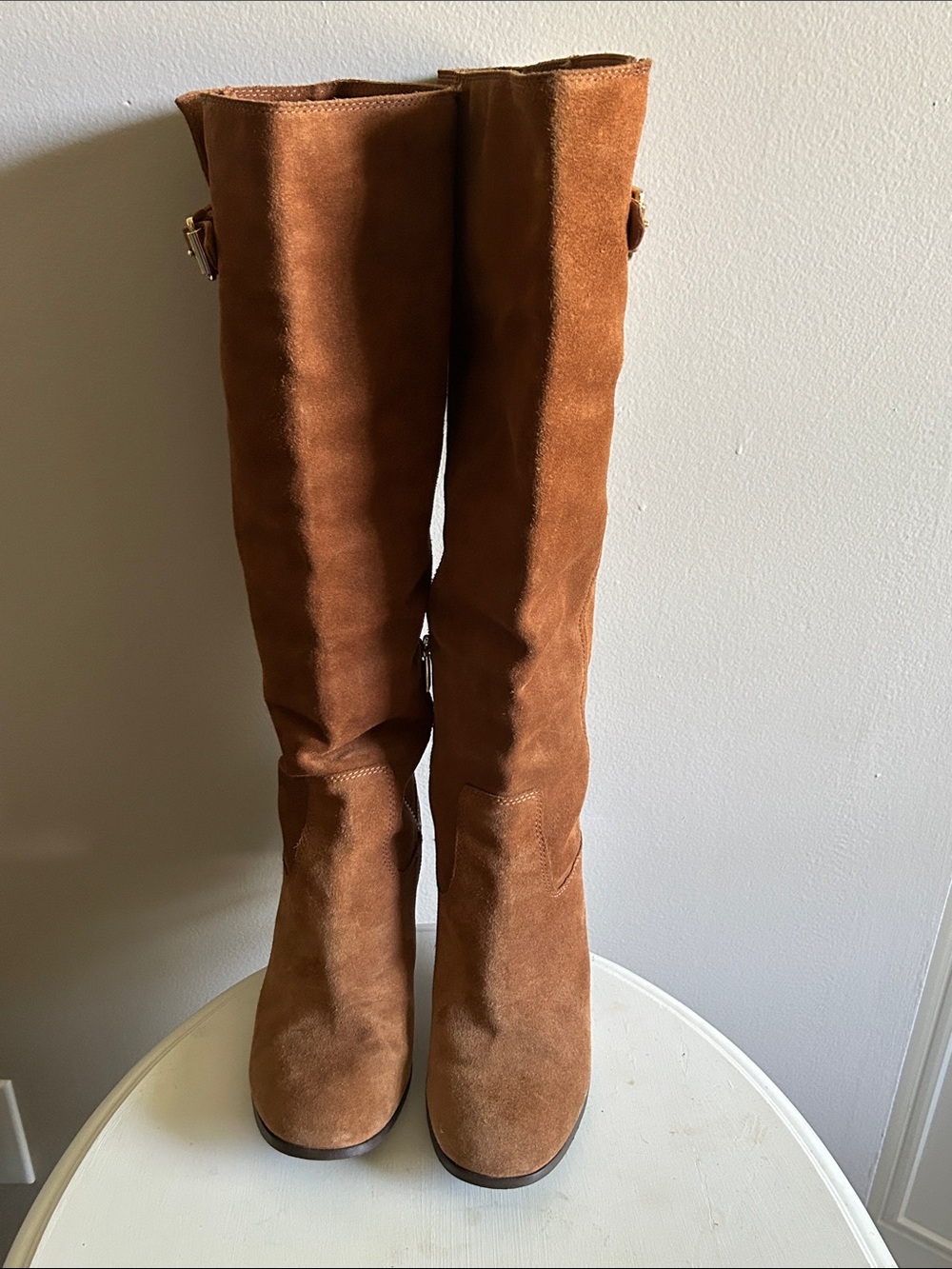 Michael Kors Rust Brown Suede Over-the-Knee Boots